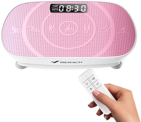 Curved Vibration Plate Exercise Machine with Calorie Tracking - Home Fitness Equipment
