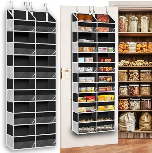 5-Tier Over the Door Organizer with 10 Compartments, 80lbs Capacity Extra Large Storage