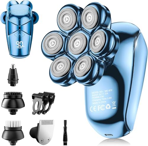 Electric Razor for Women: 7D Floating Head Rechargeable Body Shaver & Trimmer for Legs, Face, Underarms