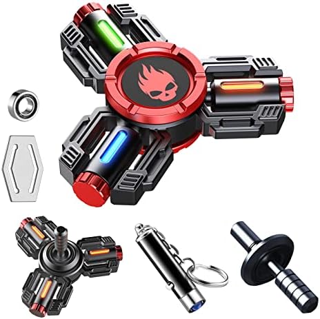 Metal Fidget Spinner with Luminous Light - Stress Relief Toy for Adults & Teens