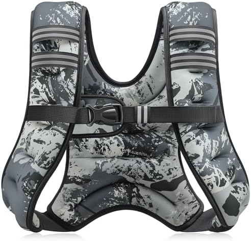 Adjustable Weighted Vest for Men & Women, 6-30lb Weight Vest for Fitness & Running