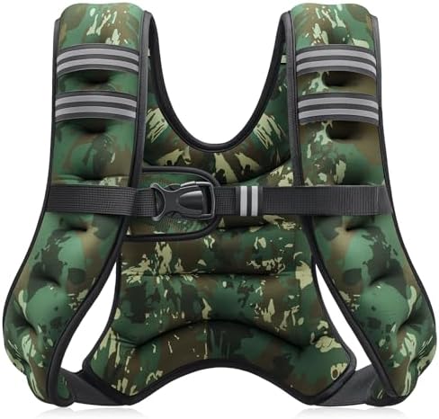 Adjustable Weighted Vest for Men & Women, 6-30lb Weight Vest for Fitness & Running