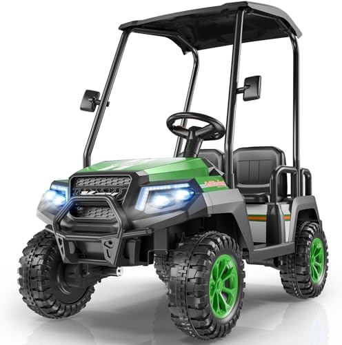 24V 4-Seater Kids' Golf Cart with Remote Control, 4WD Ride-On Car for Ages 3-8