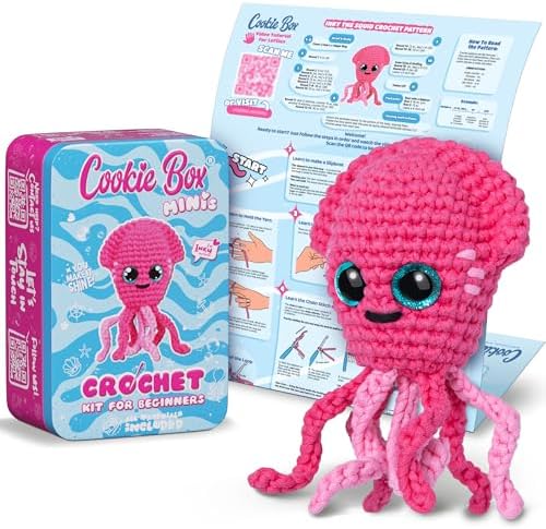 Beginner Crochet Kit: Make Snail Dora Plushie with Video Tutorial & Printed Instructions