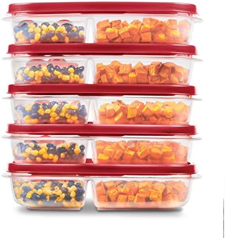 60-Piece Food Storage Containers with Vented Lids, Microwave and Dishwasher Safe Set