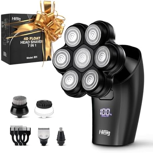 5-in-1 Electric Razor for Women, 7D Floating Head Shaver for Legs, Bikini & Body, IPX7 Waterproof