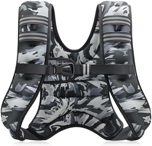 Adjustable Weighted Vest for Men & Women, 6-30lb Weight Vest for Fitness & Running