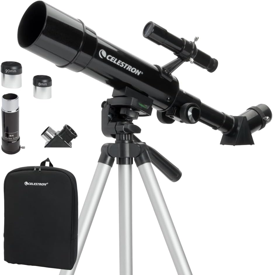Travel Scope 70 Portable Refractor Telescope – 70mm Aperture with Tripod & Backpack