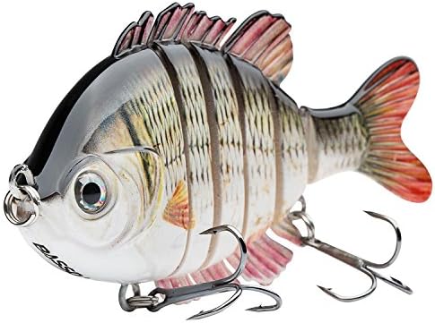 Multi-Jointed Panfish Bluegill Swimbait - 6-Segment Life-Like Bass Fishing Lure