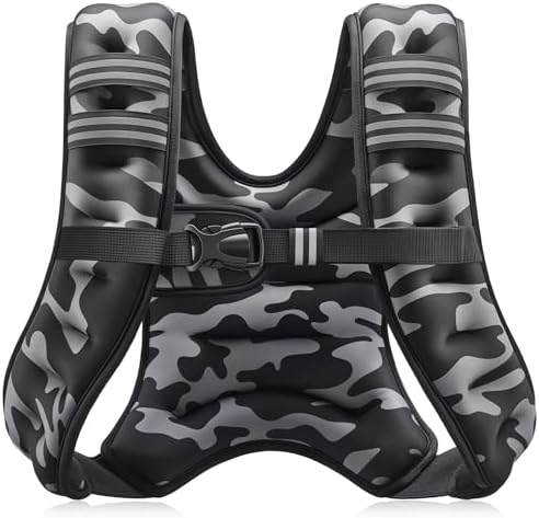 Adjustable Weighted Vest for Men & Women, 6-30lb Weight Vest for Fitness & Running