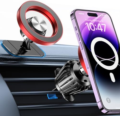 20 Magnet MagSafe Car Mount with 360° Rotation - Universal Phone Holder for Dashboard