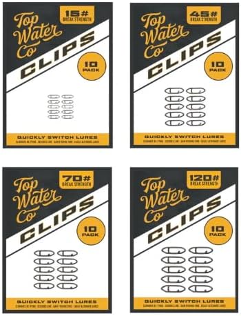 Speed Clips Super Sample Pack - Fast Lure Change Fishing Snaps (15lb to 120lb)