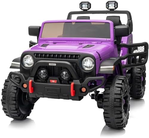 24V 2-Seater Kids Electric Ride-On Truck with Remote Control, 4x4 All-Terrain