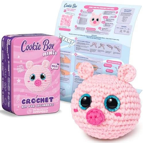 Beginner Crochet Kit: Make Snail Dora Plushie with Video Tutorial & Printed Instructions