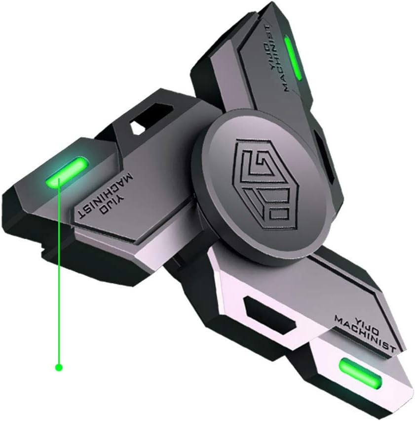 Metal Fidget Spinner with Luminous Light - Stress Relief Toy for Adults & Kids