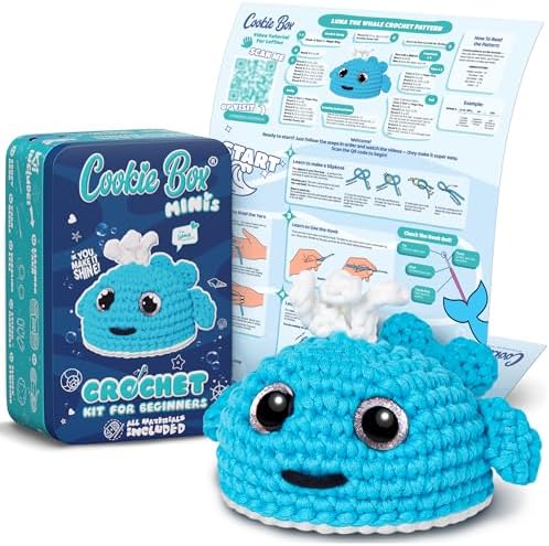 Beginner Crochet Kit: Make Snail Dora Plushie with Video Tutorial & Printed Instructions