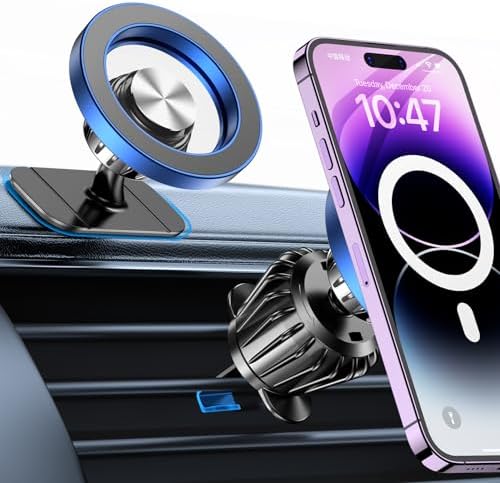 20 Magnet MagSafe Car Mount with 360° Rotation - Universal Phone Holder for Dashboard