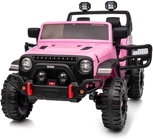 24V 2-Seater Kids Electric Ride-On Truck with Remote Control, 4x4 All-Terrain