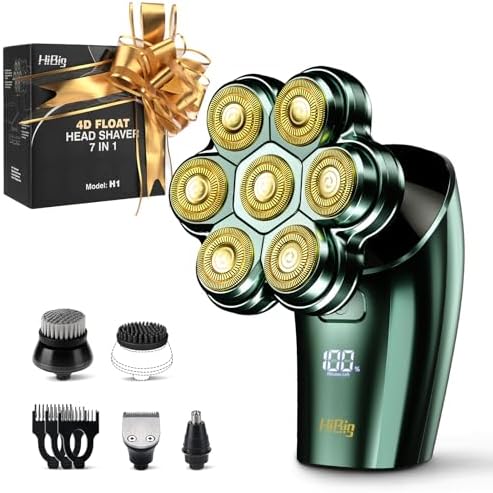 5-in-1 Electric Razor for Women, 7D Floating Head Shaver for Legs, Bikini & Body, IPX7 Waterproof