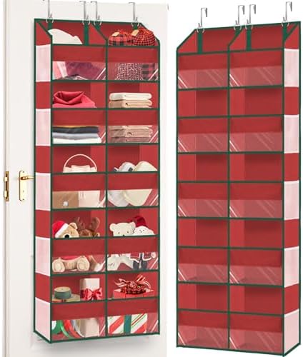 5-Tier Over the Door Organizer with 10 Compartments, 80lbs Capacity Extra Large Storage