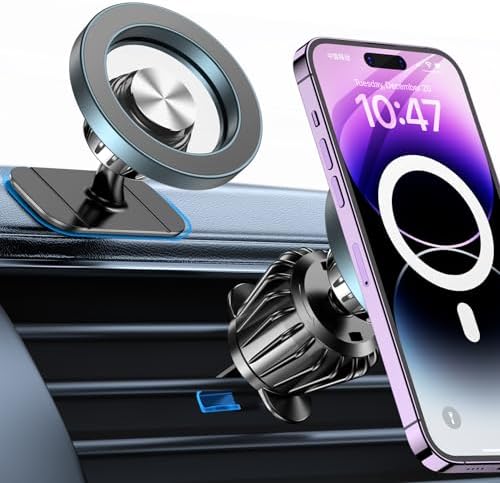 20-Strong Magnet MagSafe Car Mount for iPhone & Android | Dashboard Holder with Super Adhesive