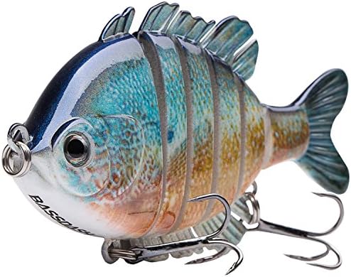 Multi-Jointed Panfish Bluegill Swimbait - 6-Segment Life-Like Bass Fishing Lure