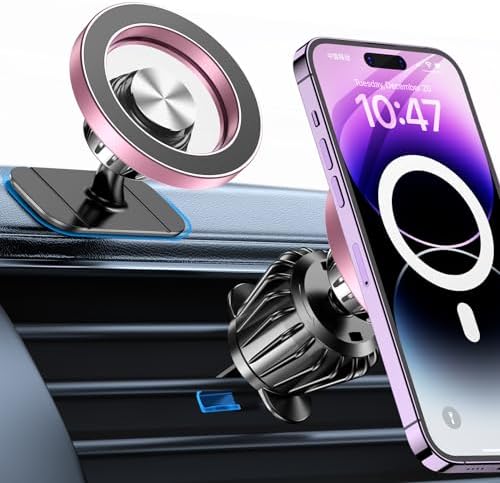 20 Magnet MagSafe Car Mount with 360° Rotation - Universal Phone Holder for Dashboard