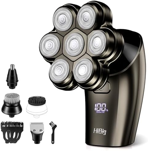5-in-1 Electric Razor for Women, 7D Floating Head Shaver for Legs, Bikini & Body, IPX7 Waterproof