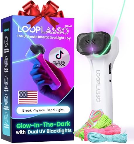 Glow-in-the-Dark String Toy with 100+ Tricks - Interactive Light Toy for All Ages