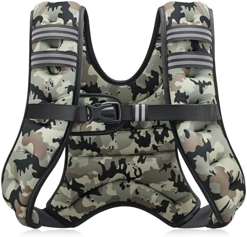 Adjustable Weighted Vest for Men & Women, 6-30lb Weight Vest for Fitness & Running