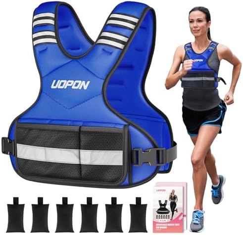 Adjustable Weighted Vest for Women & Men, 6-12lbs Rucking Vest for Running & Bone Density