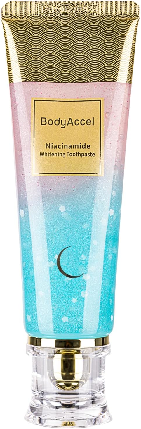 Niacinamide Whitening Toothpaste 2-Pack: Natural Formula for Brighter Teeth & Fresh Breath