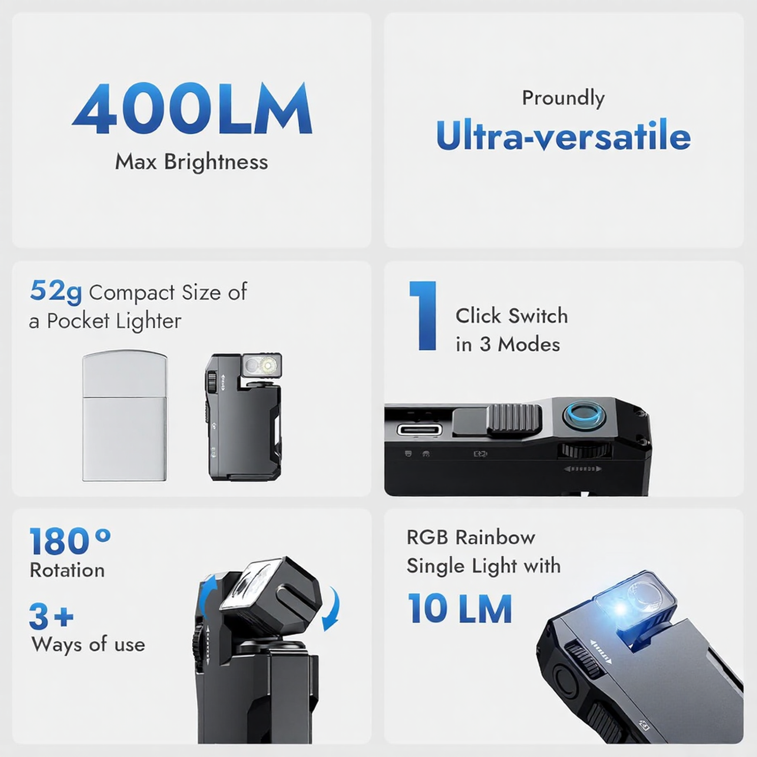 Rechargeable EDC Flashligh
