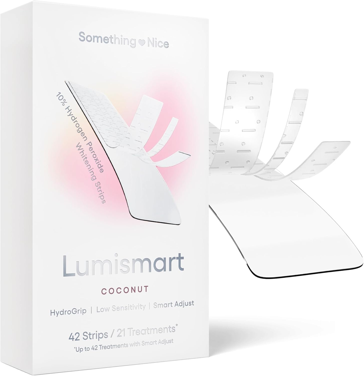 Dentist-Designed Whitening Strips for Sensitive Teeth - Enamel Safe, 42 Treatments, Smart Adjust Technology