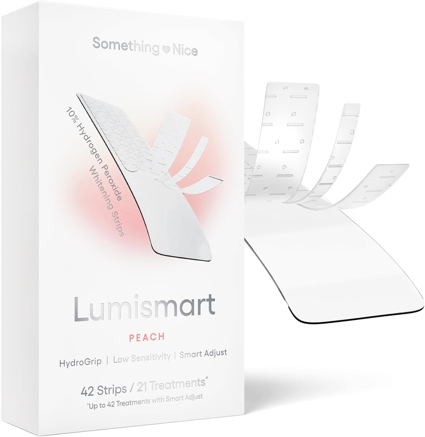 Dentist-Designed Whitening Strips for Sensitive Teeth - Enamel Safe, 42 Treatments, Smart Adjust Technology