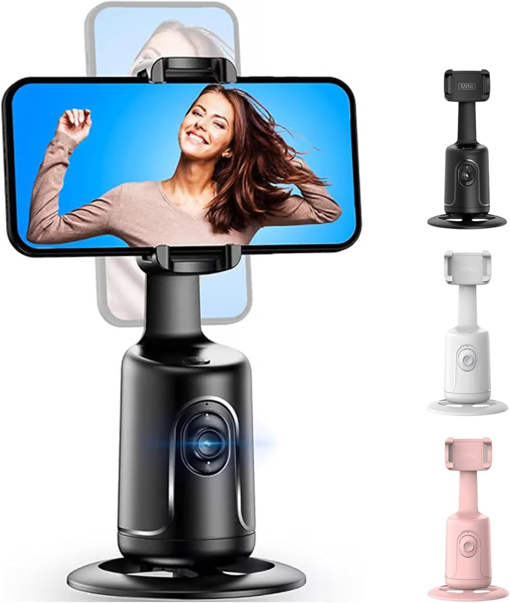 Smart AI Facial Recognition Phone Tripod with 360° Tracking, Gesture Control & Remote