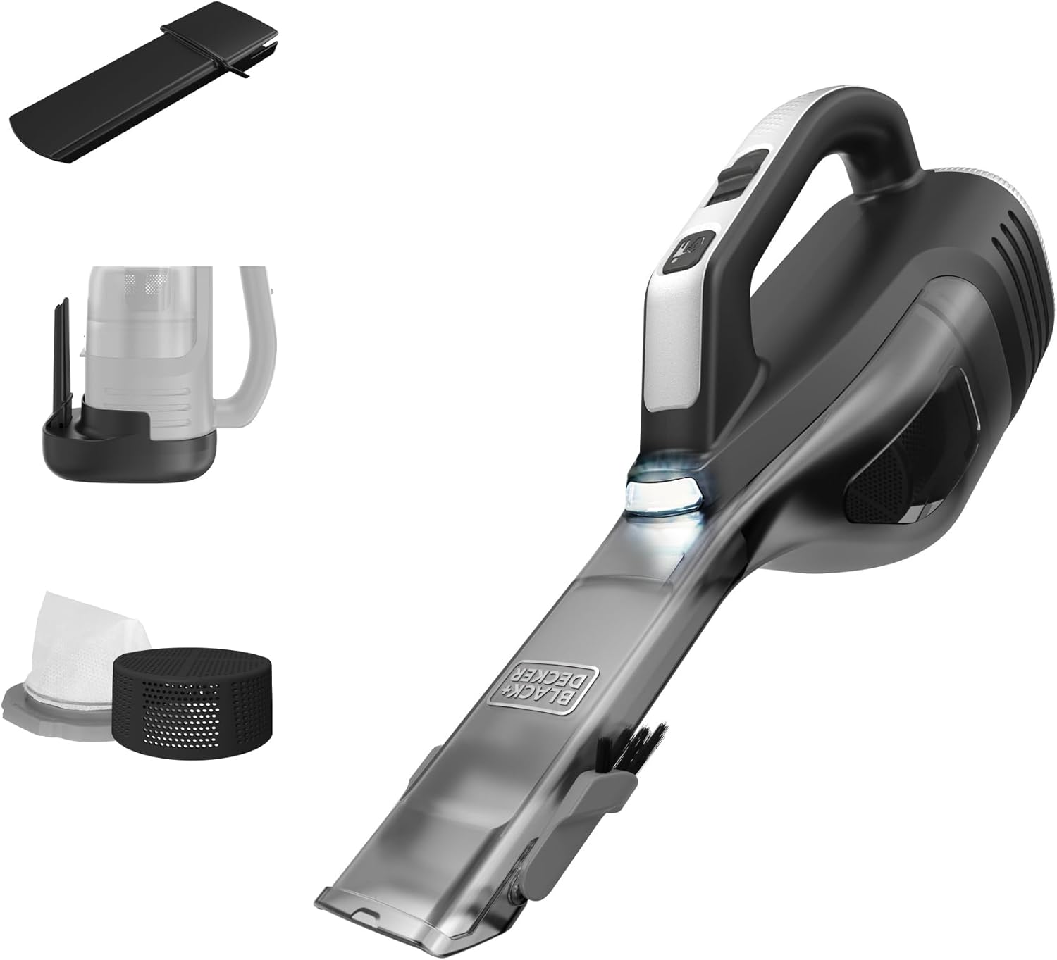 AdvancedClean+ Cordless Handheld Vacuum with Rotating Nozzle and Charging Station