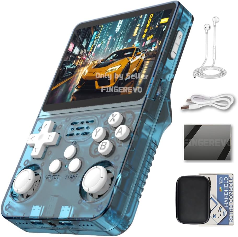 Handheld Game Console with 3.5-inch IPS Screen, 3200mAh Battery, Open Source System