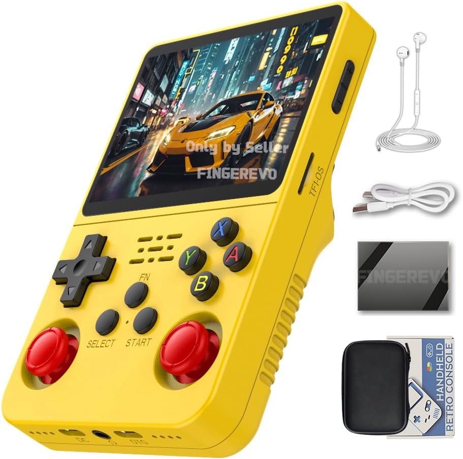 Handheld Game Console with 3.5-inch IPS Screen, 3200mAh Battery, Open Source System