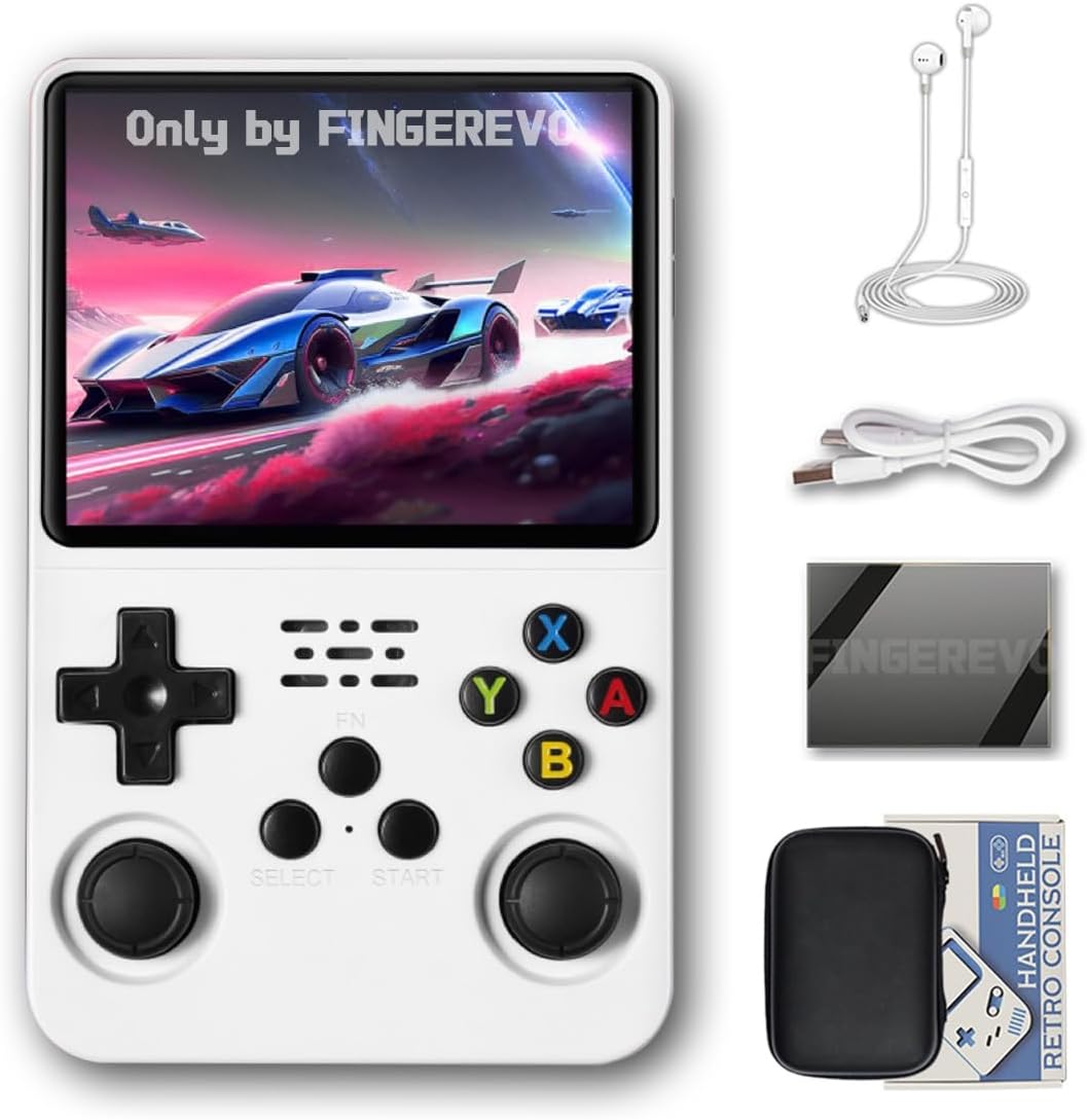 Handheld Game Console with 3.5-inch IPS Screen, 3200mAh Battery, Open Source System
