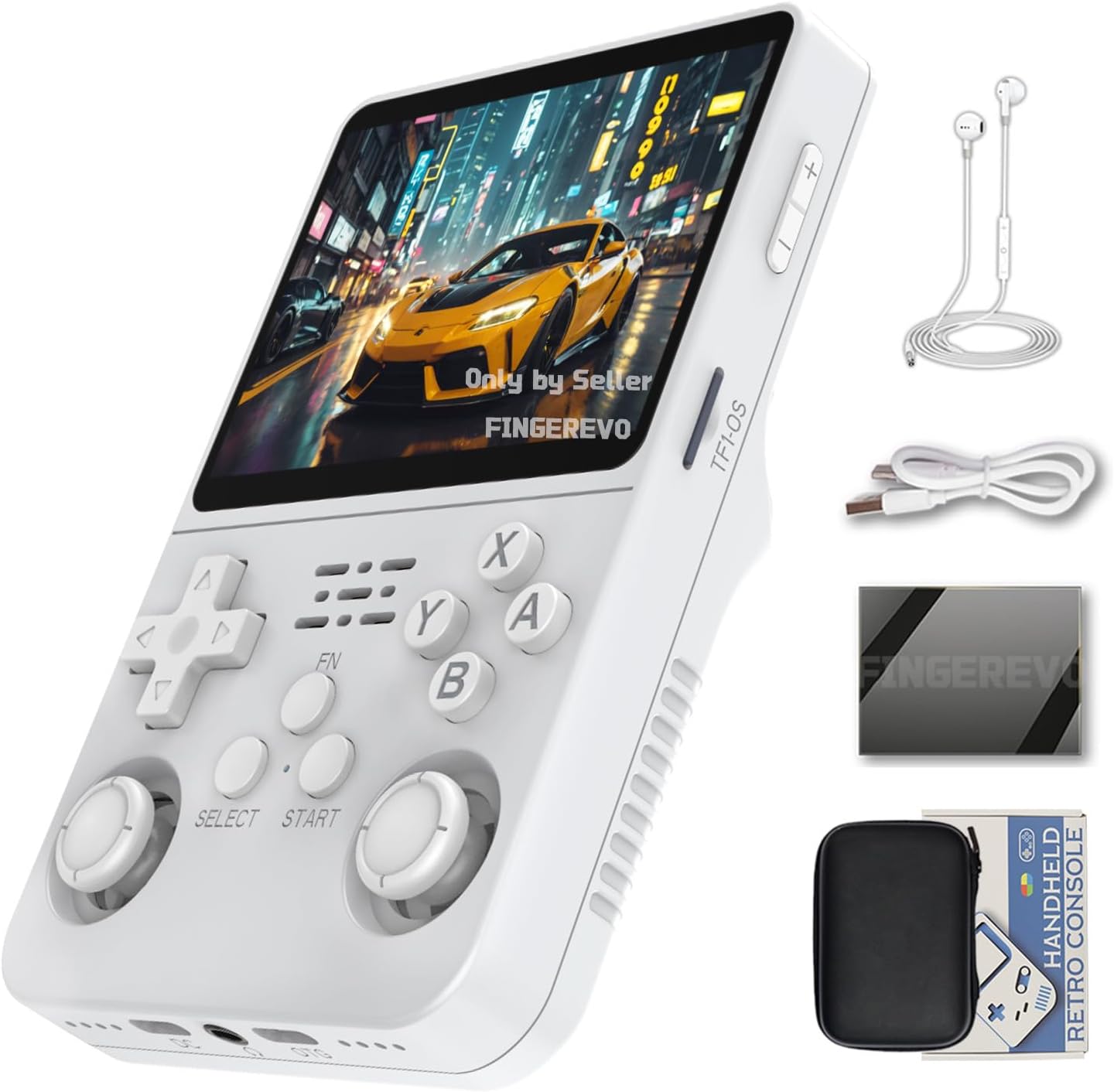 Handheld Game Console with 3.5-inch IPS Screen, 3200mAh Battery, Open Source System