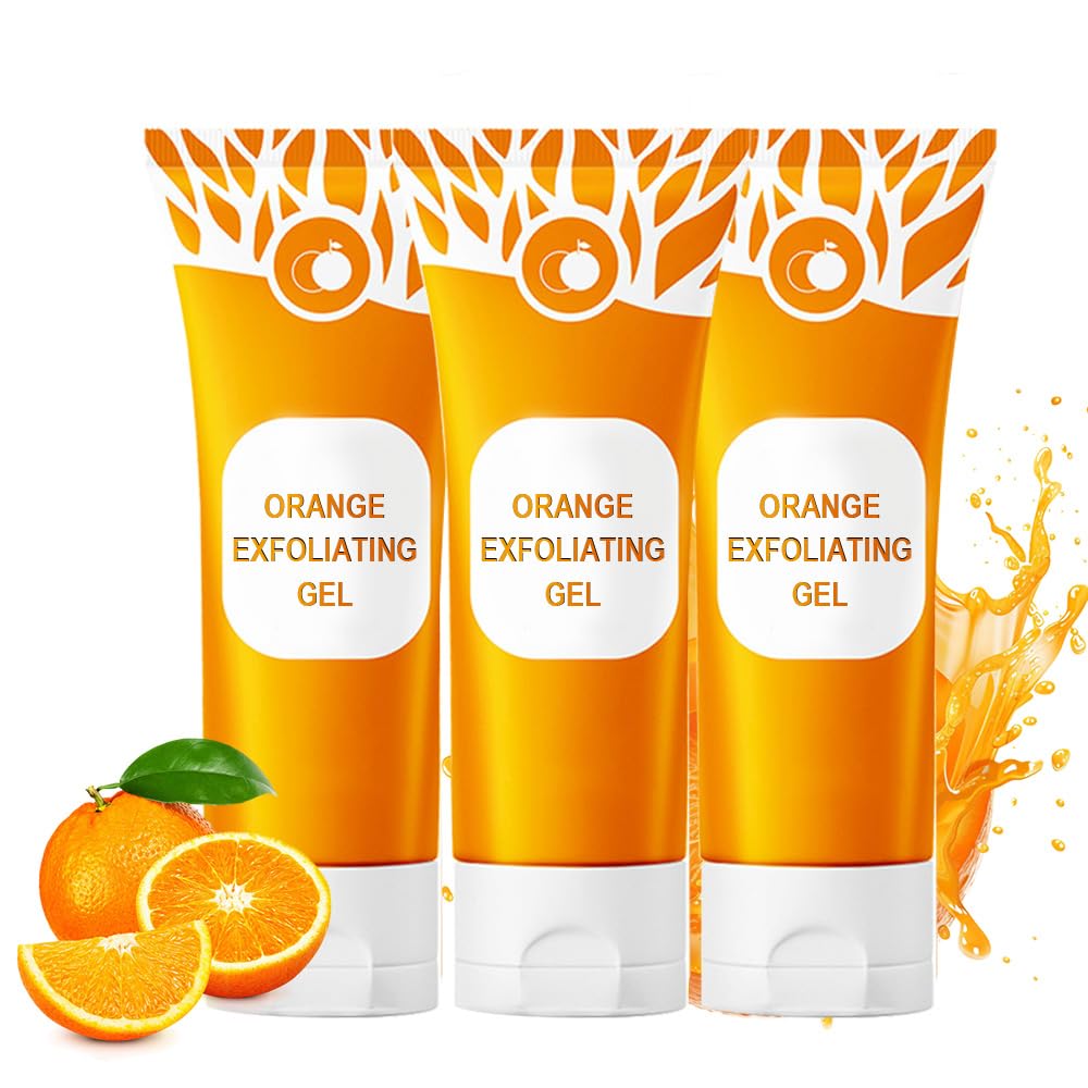 2026 Upgraded Orange Enzyme Exfoliating Gel for Face & Body - Deep Cleansing & Hydrating