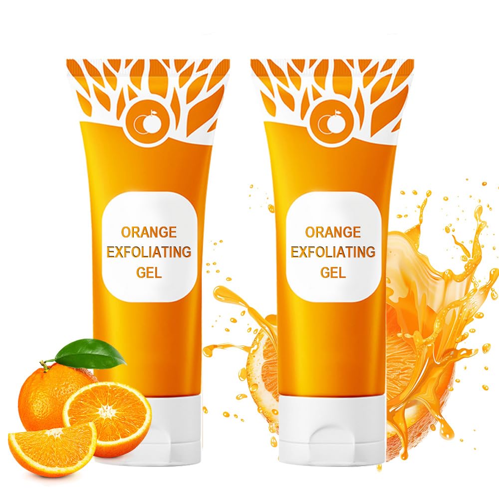 2026 Upgraded Orange Enzyme Exfoliating Gel for Face & Body - Deep Cleansing & Hydrating