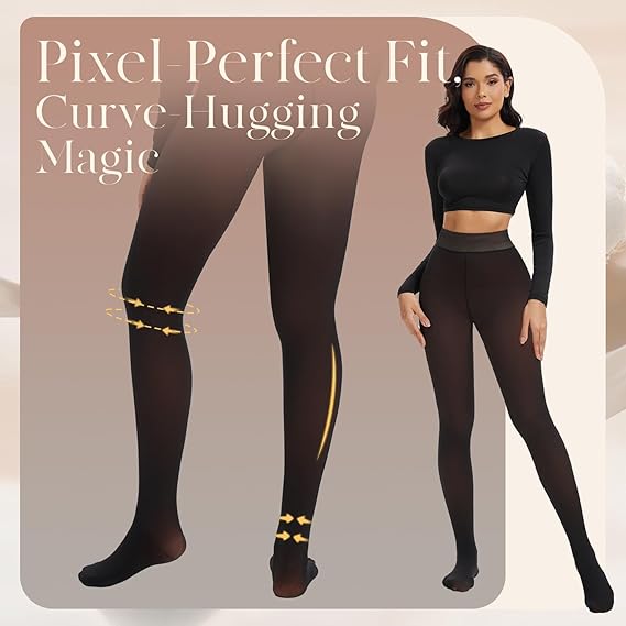 Fleece Lined Tights Leggings Women