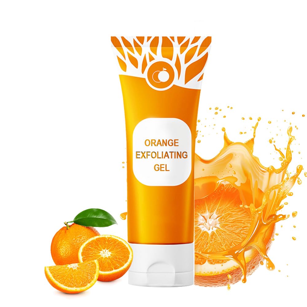 2026 Upgraded Orange Enzyme Exfoliating Gel for Face & Body - Deep Cleansing & Hydrating