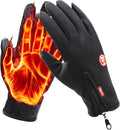 Waterproof Windproof Thermal Winter Gloves for Men and Women, Touchscreen Anti-Slip Cycling Motorcycle Gloves