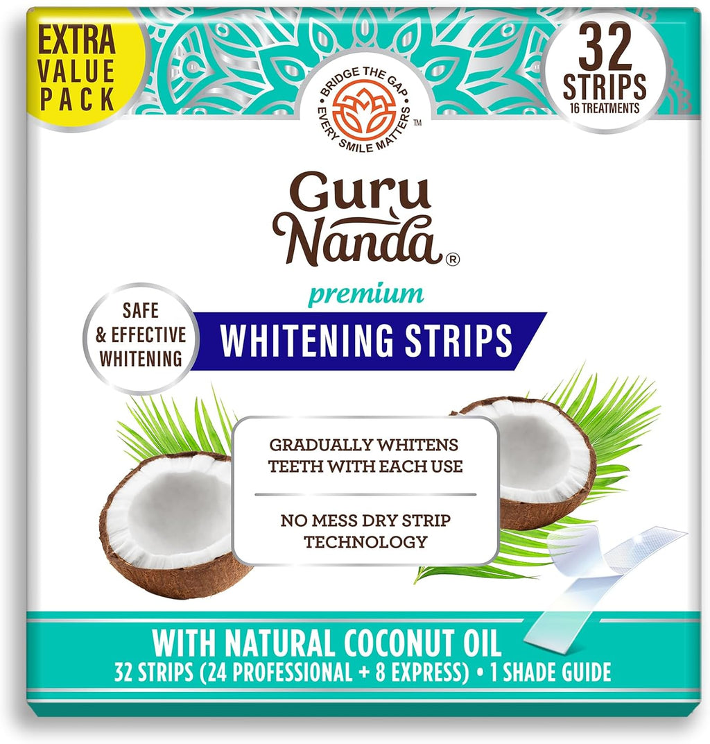 7-Day Teeth Whitening Strips with Non-Slip Dry Technology for Brighter Smile