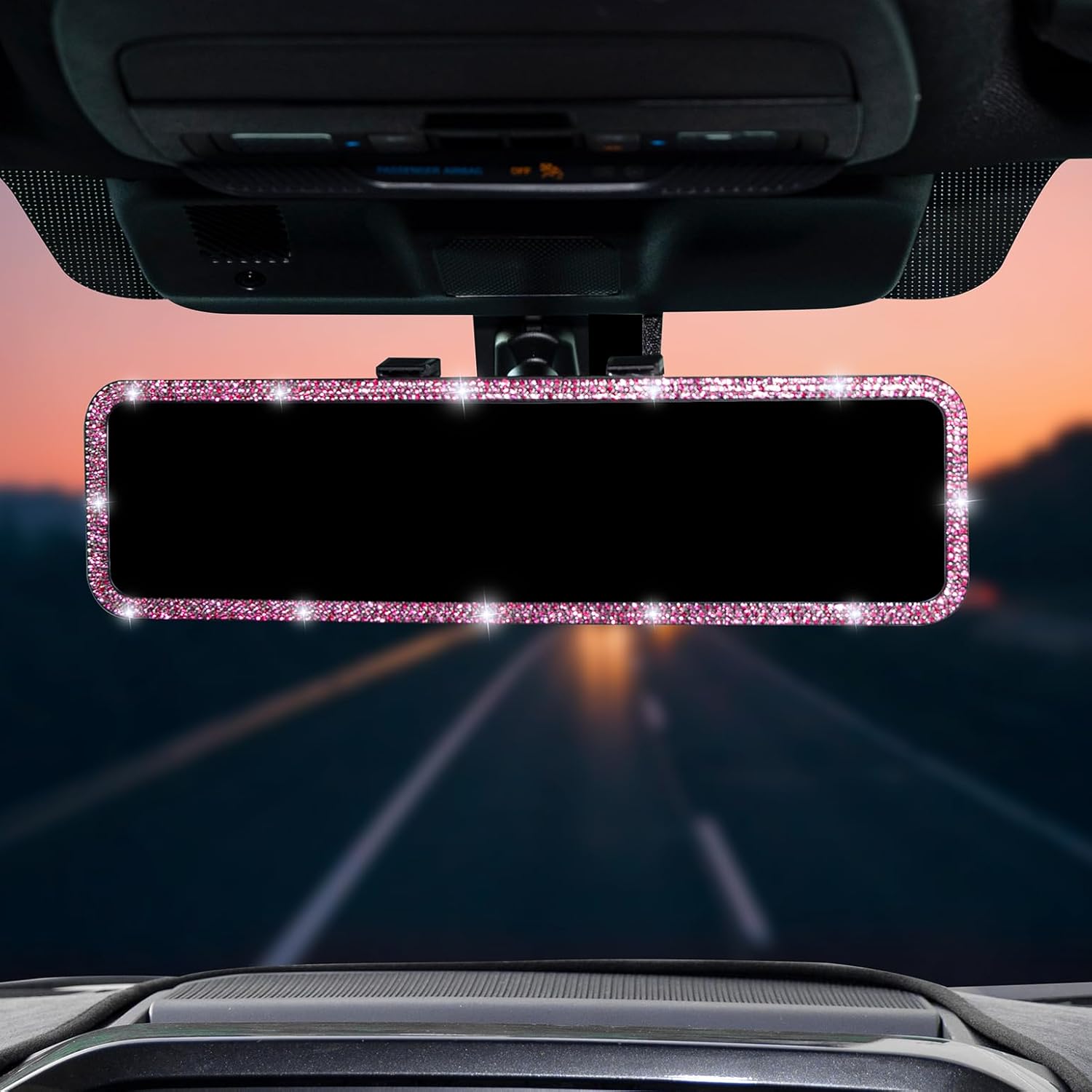 11.81 Inch Panoramic Convex Interior Clip-on Wide Angle Mirror for Car SUV Trucks