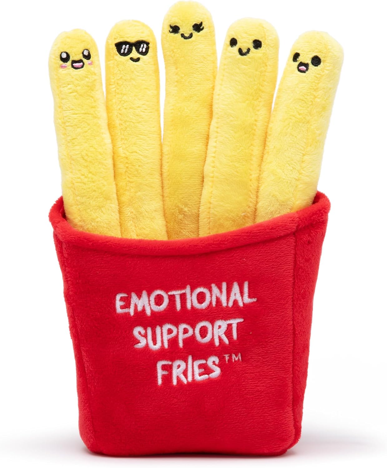 Emotional Support Chicken Nuggets Plush Set with Basket - 5 Adorable Stuffed Toys for Comfort & Fun