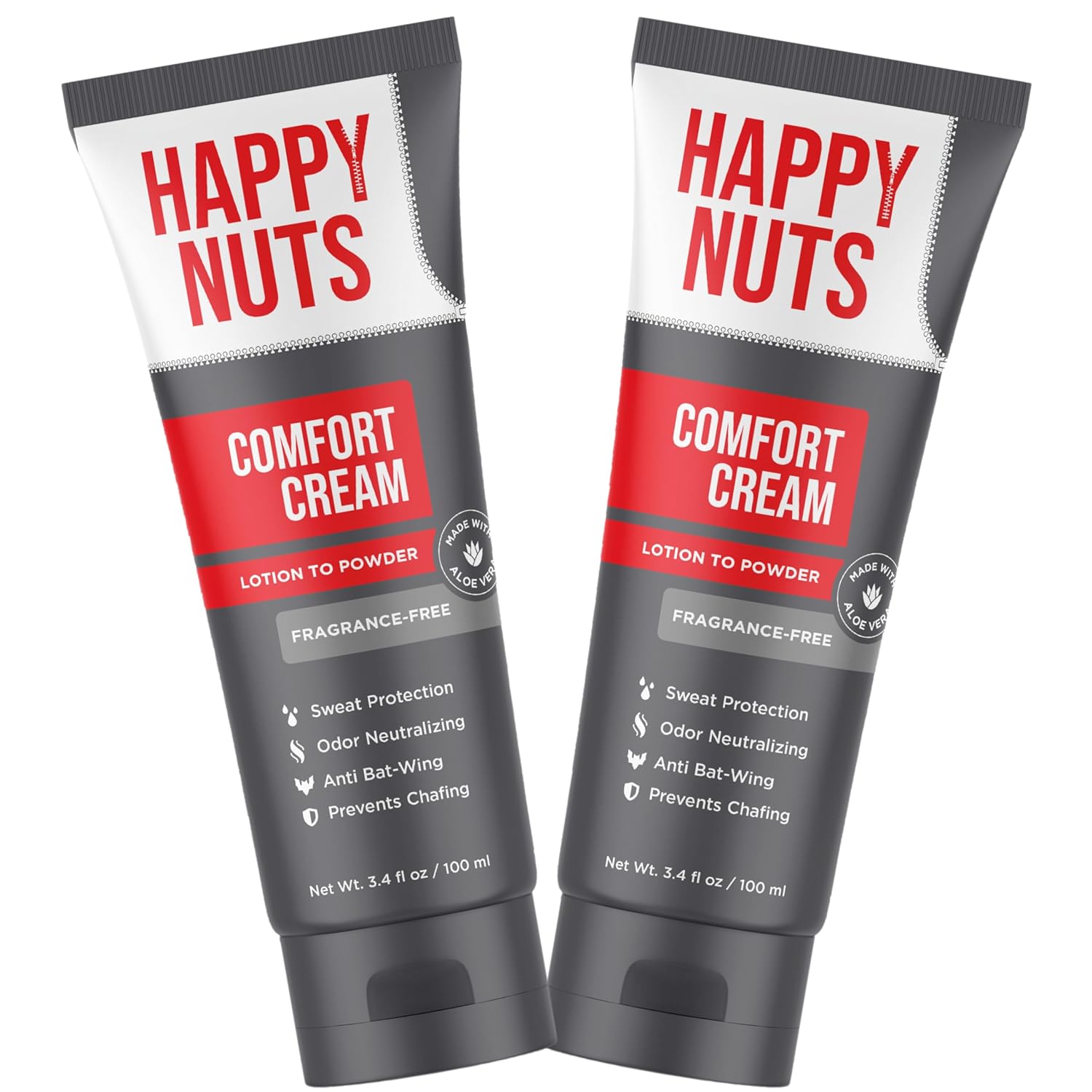 Men's Anti-Chafing Deodorant Cream: Aluminum-Free Formula with Lotion-to-Powder Technology | Odor & Sweat Defense